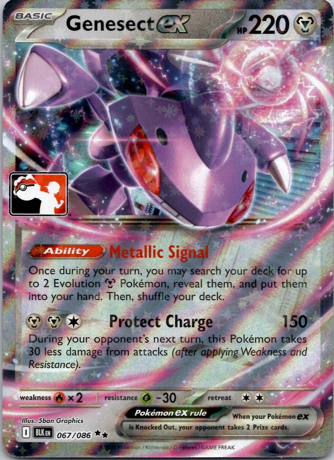 Black Bolt Genesect Ex [Prize-Pack] Pokémon card